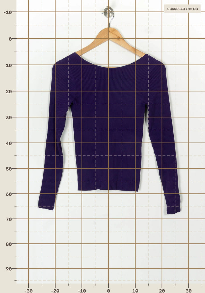 Pull Violet - Taille S/36 de la marque Petite Mendigote | PARAD119609 - Vendu par Paradigme - Image 4
