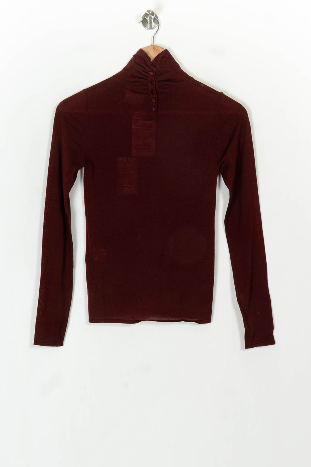 Pull Col Roulé Bordeaux - Taille XS/34 de la marque Petite Mendigote | PARAD119611 - Vendu par Paradigme - Image 5