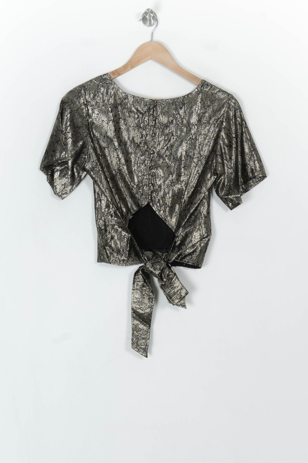 Blouse Métallisée Noir et Doré - Taille S/36 de la marque Petite Mendigote | PARAD119612 - Vendu par Paradigme - Image 5