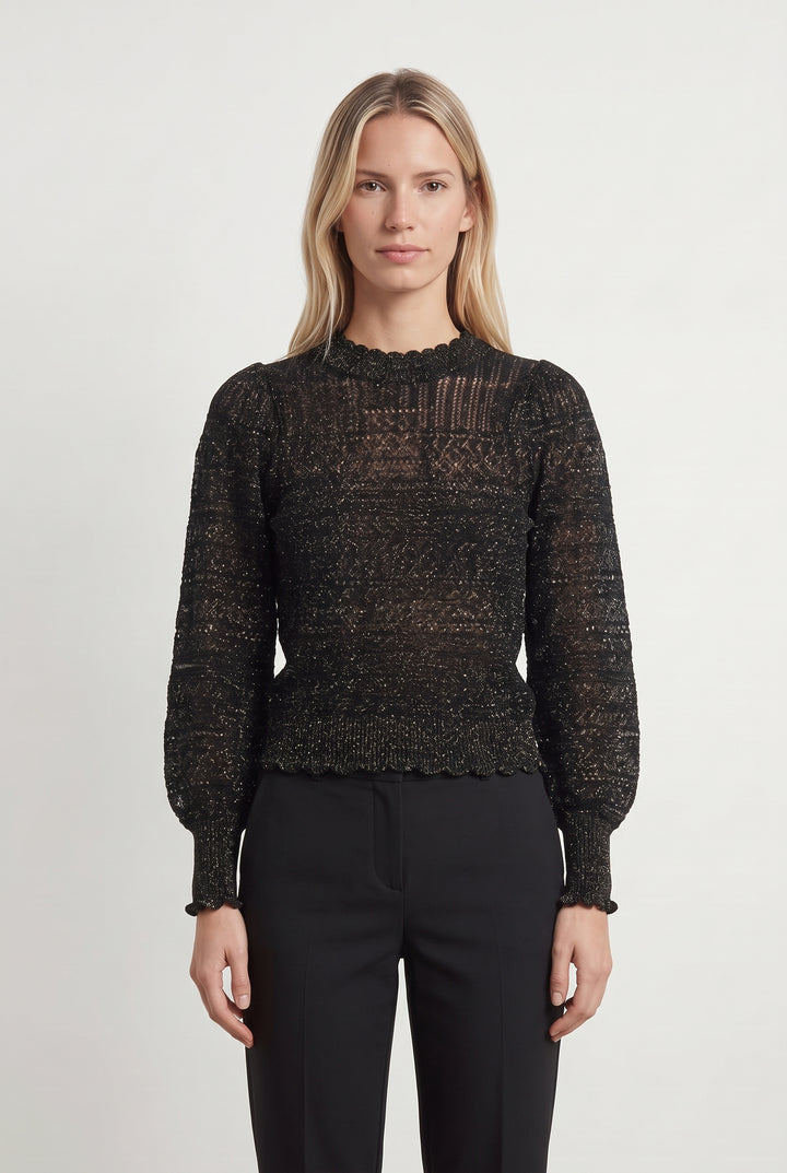Blouse Noire - Taille S/36 de la marque Petite Mendigote | PARAD119613 - Vendu par Paradigme - Image 1