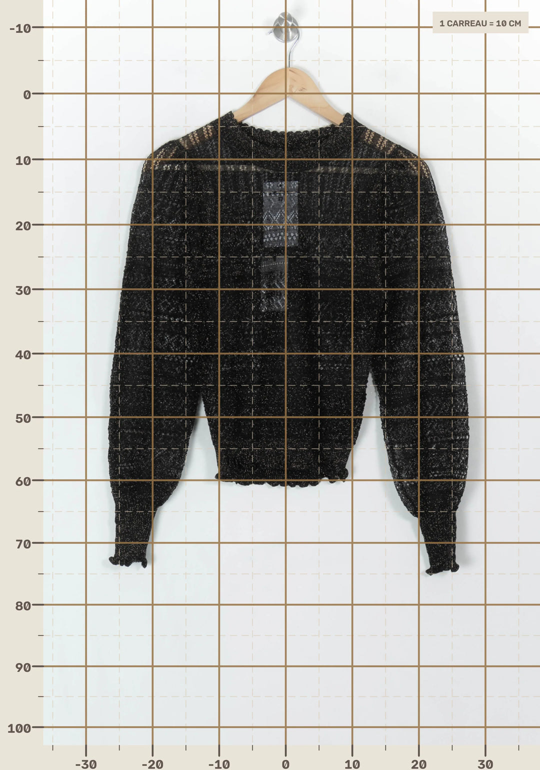 Blouse Noire - Taille S/36 de la marque Petite Mendigote | PARAD119613 - Vendu par Paradigme - Image 4