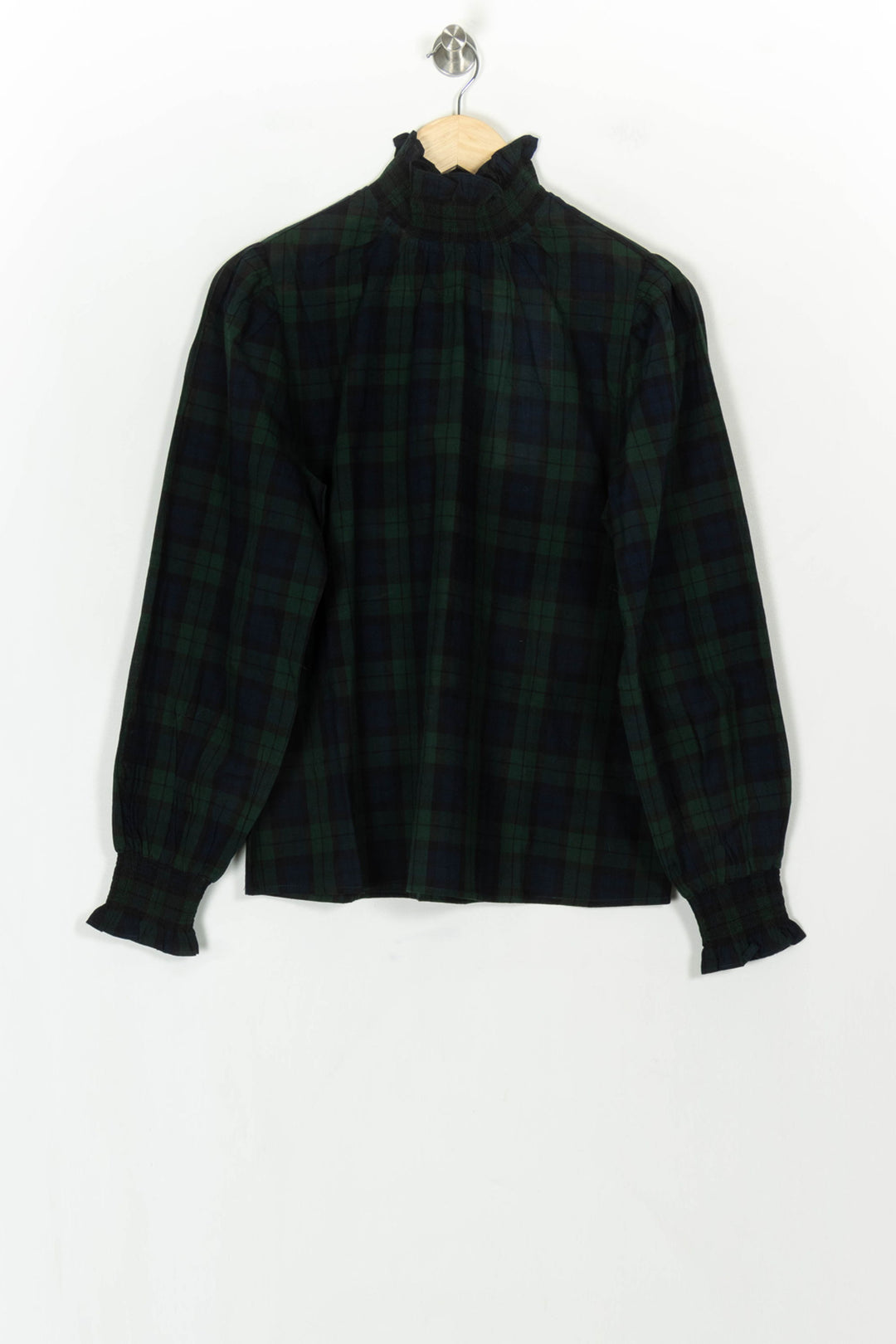 Blouse Carreaux Verts et Bleus - Taille M/38 de la marque Petite Mendigote | PARAD119618 - Vendu par Paradigme - Image 2