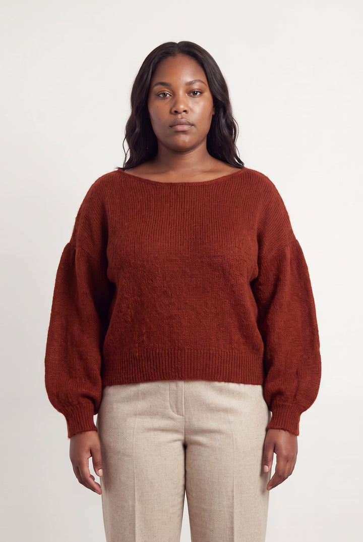Pull Marron - Taille XL/42 de la marque Petite Mendigote | PARAD119619 - Vendu par Paradigme - Image 1
