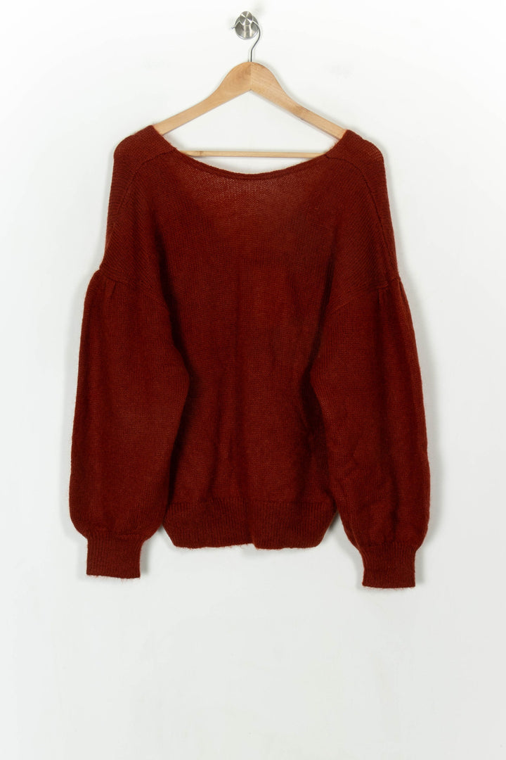 Pull Marron - Taille XL/42 de la marque Petite Mendigote | PARAD119619 - Vendu par Paradigme - Image 2