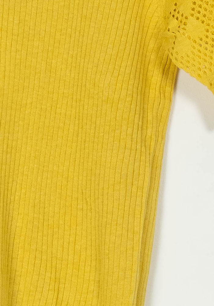 Pull Jaune - Taille S/36 de la marque Petite Mendigote | PARAD119622 - Vendu par Paradigme - Image 3