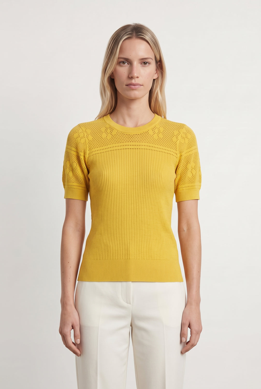 Pull Jaune - Taille S/36 de la marque Petite Mendigote | PARAD119622 - Vendu par Paradigme - Image 1