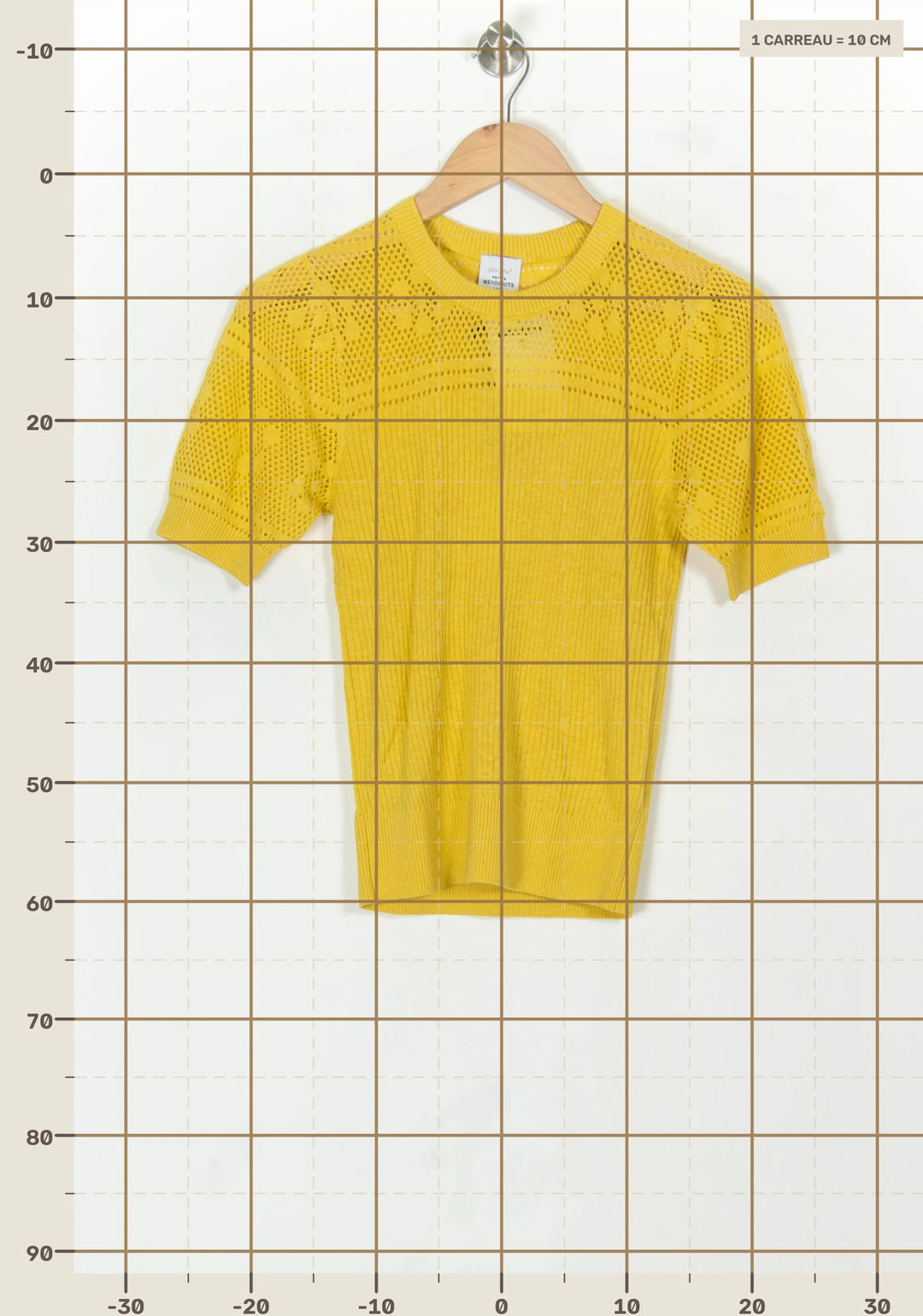 Pull Jaune - Taille S/36 de la marque Petite Mendigote | PARAD119622 - Vendu par Paradigme - Image 4