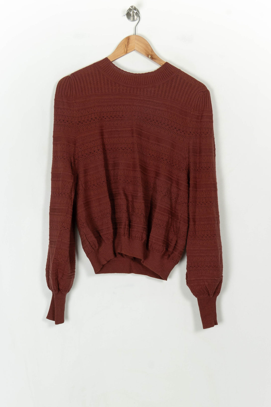 Pull Bordeaux - Taille XL/42 de la marque Petite Mendigote | PARAD119623 - Vendu par Paradigme - Image 2