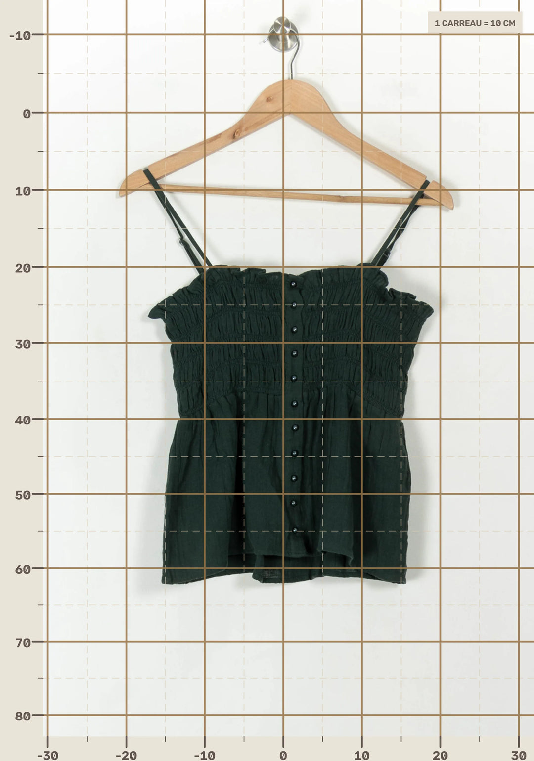 Top Vert - Taille M/38 de la marque Petite Mendigote | PARAD119624 - Vendu par Paradigme - Image 4