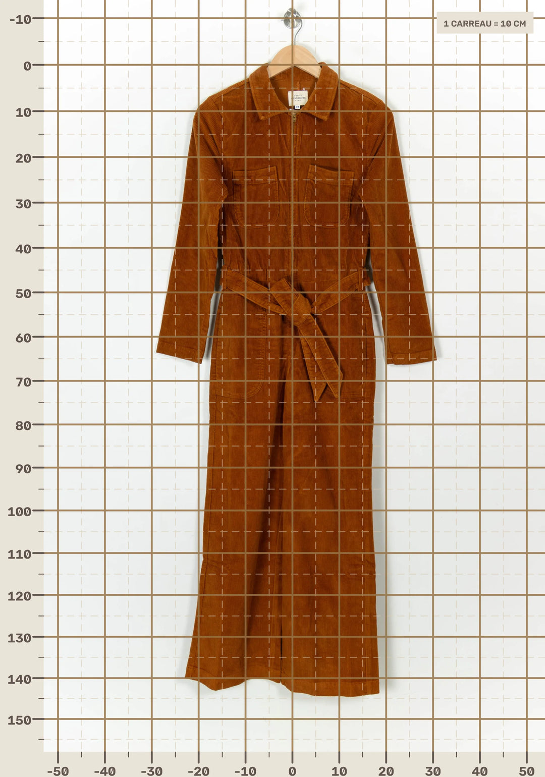 Combinaison Pantalon Marron - Taille XS/34 de la marque Petite Mendigote | PARAD119625 - Vendu par Paradigme - Image 4