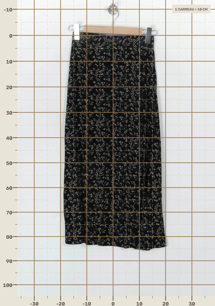 Jupe Longue Noire et Blanche - Taille XS/34 de la marque Petite Mendigote | PARAD119626 - Vendu par Paradigme - Image 4