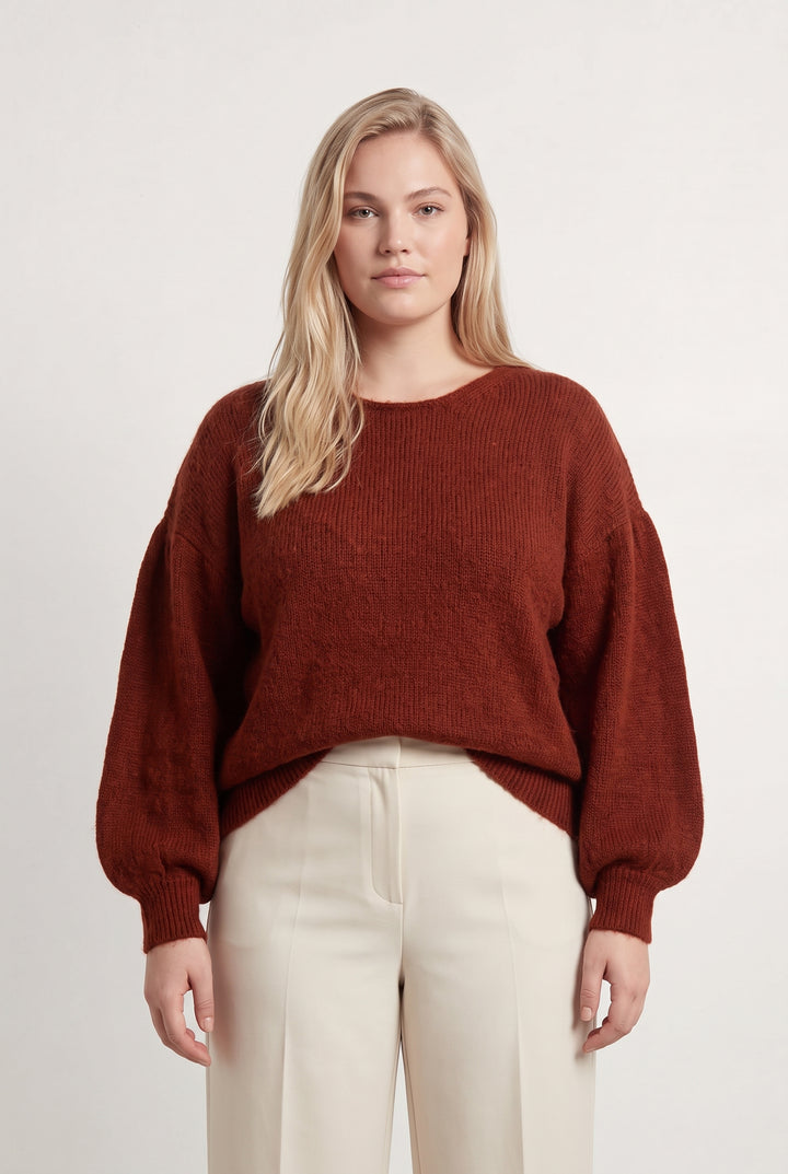 Pull Bordeaux - Taille XL/42 de la marque Petite Mendigote | PARAD119634 - Vendu par Paradigme - Image 1