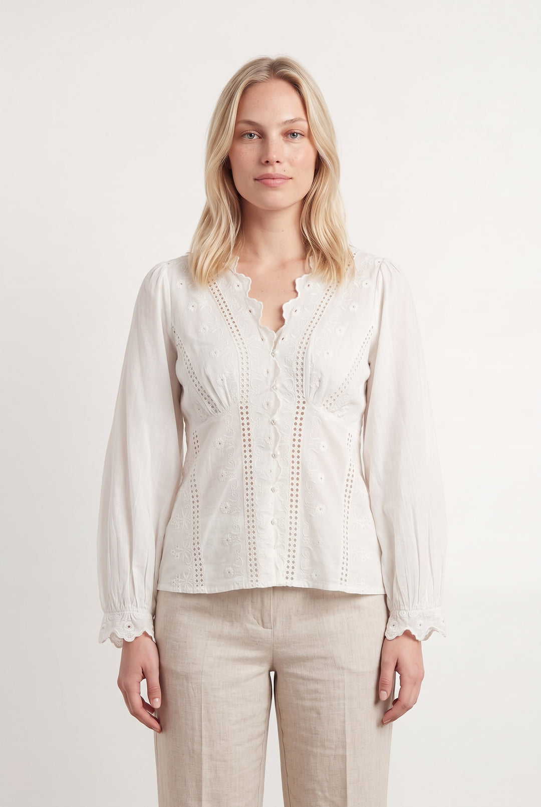 Blouse Blanche - Taille L/40 de la marque Petite Mendigote | PARAD119636 - Vendu par Paradigme - Image 1