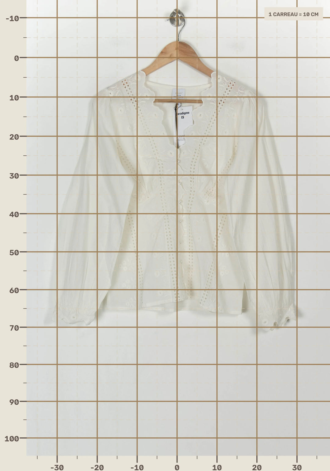 Blouse Blanche - Taille L/40 de la marque Petite Mendigote | PARAD119636 - Vendu par Paradigme - Image 4