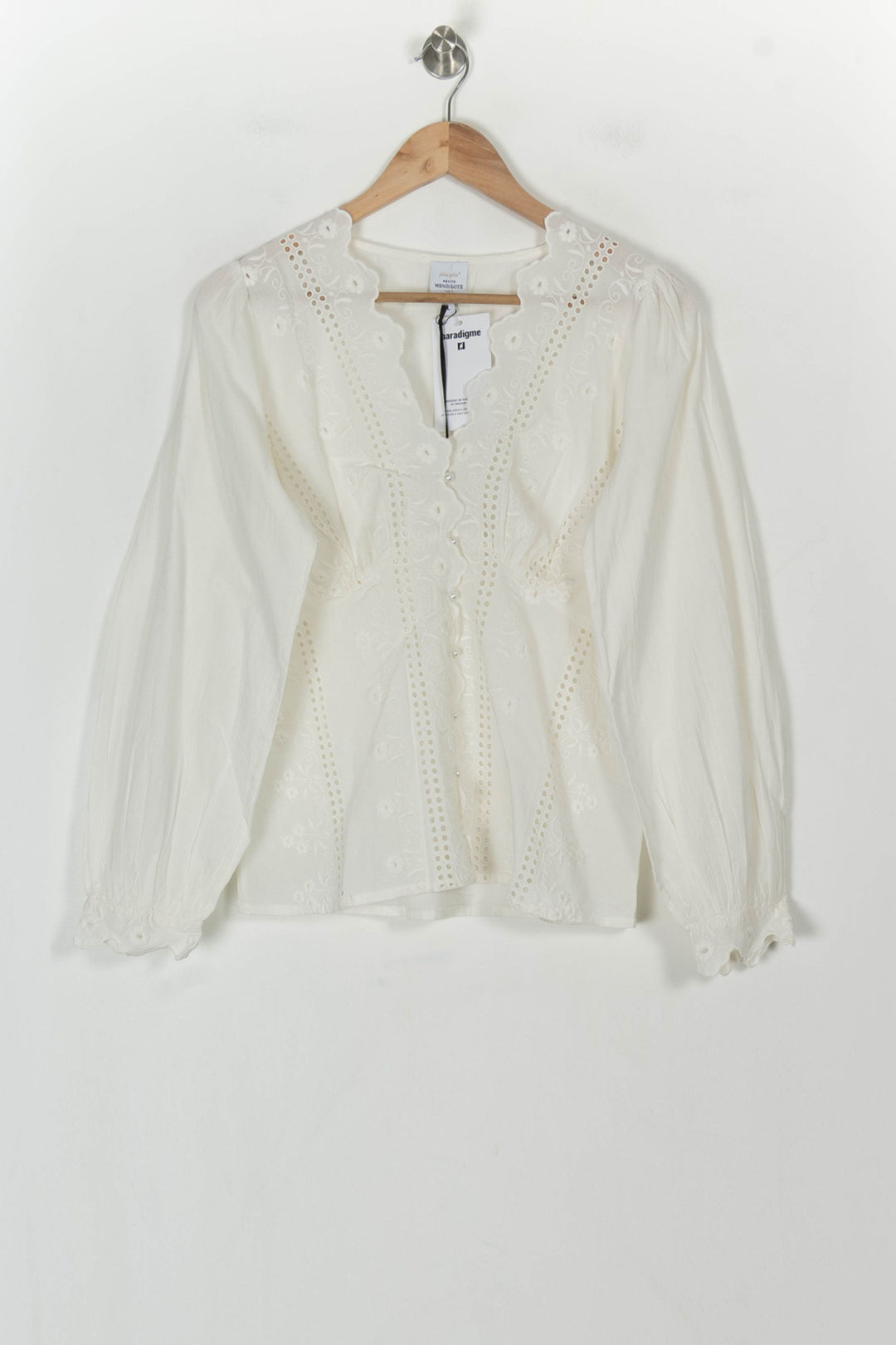 Blouse Blanche - Taille L/40 de la marque Petite Mendigote | PARAD119636 - Vendu par Paradigme - Image 2