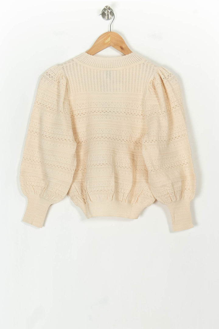 Pull Beige - Taille XS/34 de la marque Petite Mendigote | PARAD119639 - Vendu par Paradigme - Image 5