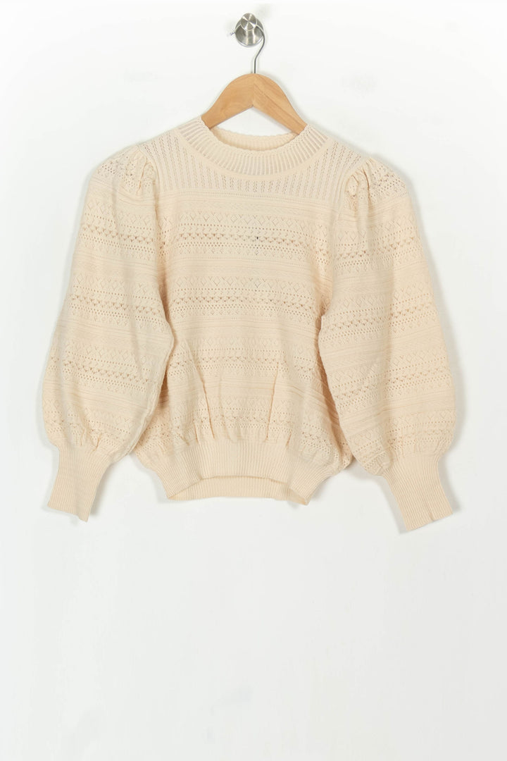 Pull Beige - Taille XS/34 de la marque Petite Mendigote | PARAD119639 - Vendu par Paradigme - Image 2