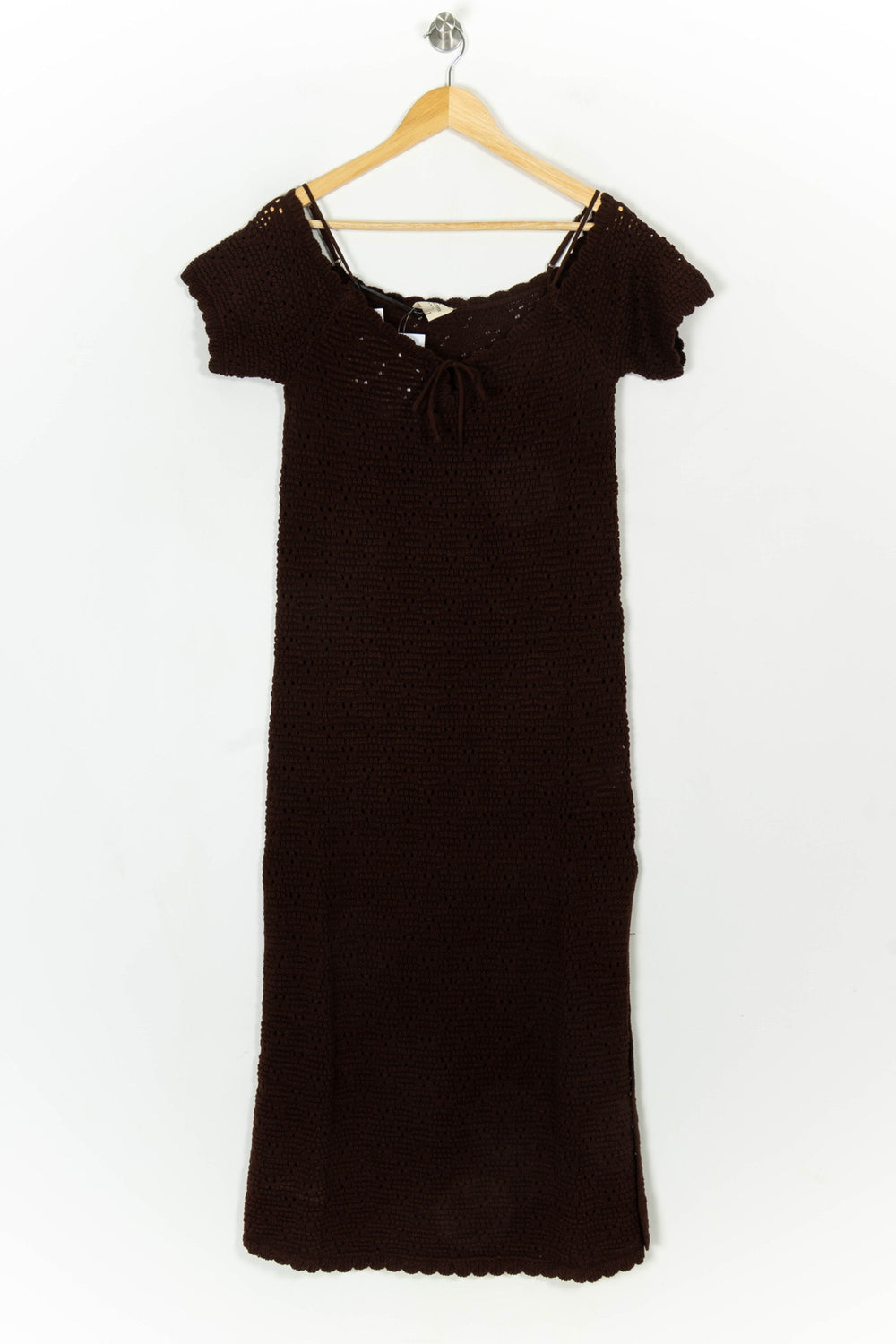 Robe Longue Marron - Taille S/36 de la marque Petite Mendigote | PARAD119640 - Vendu par Paradigme - Image 2