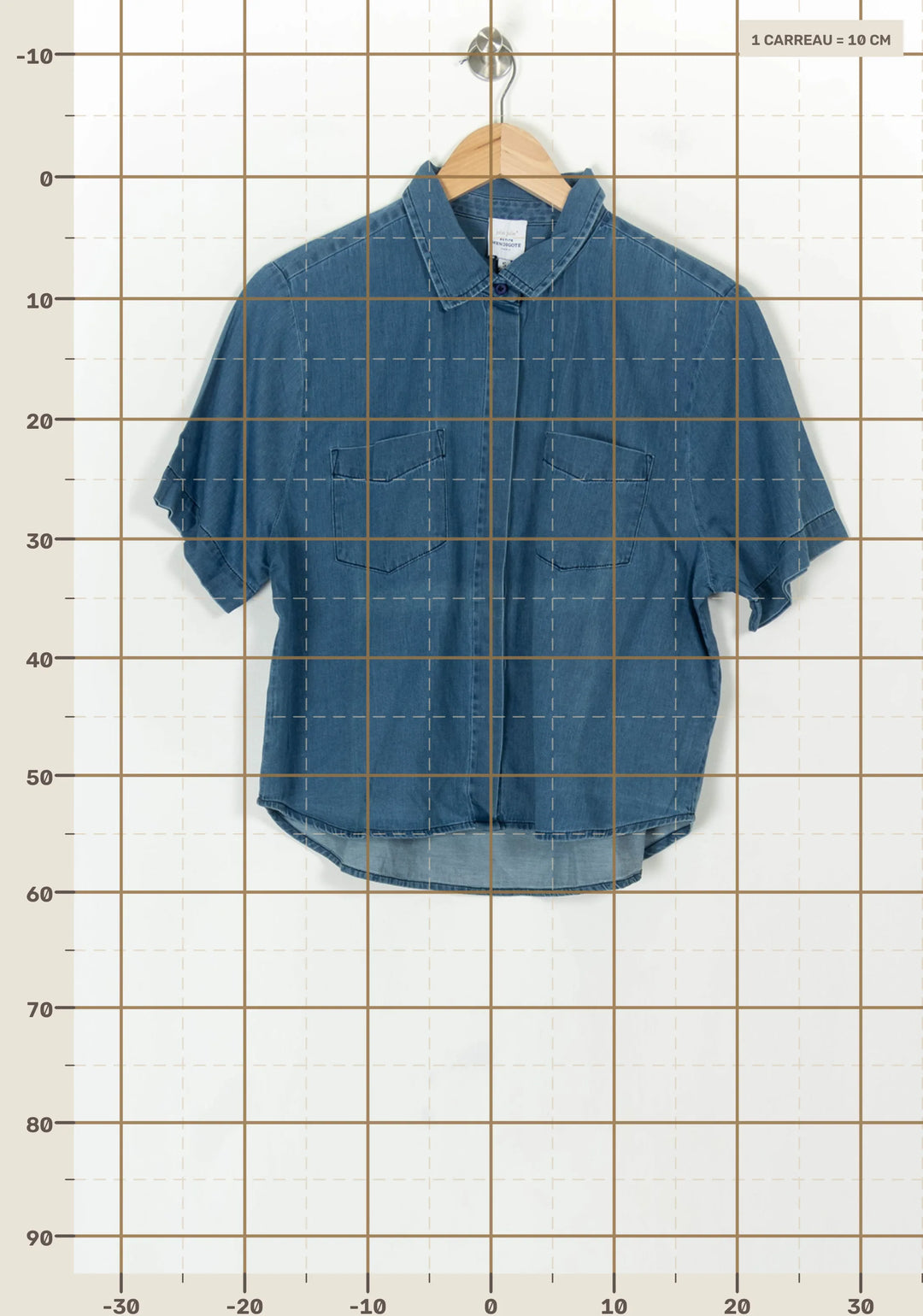 Chemise Bleue - Taille S/36 de la marque Petite Mendigote | PARAD119641 - Vendu par Paradigme - Image 4