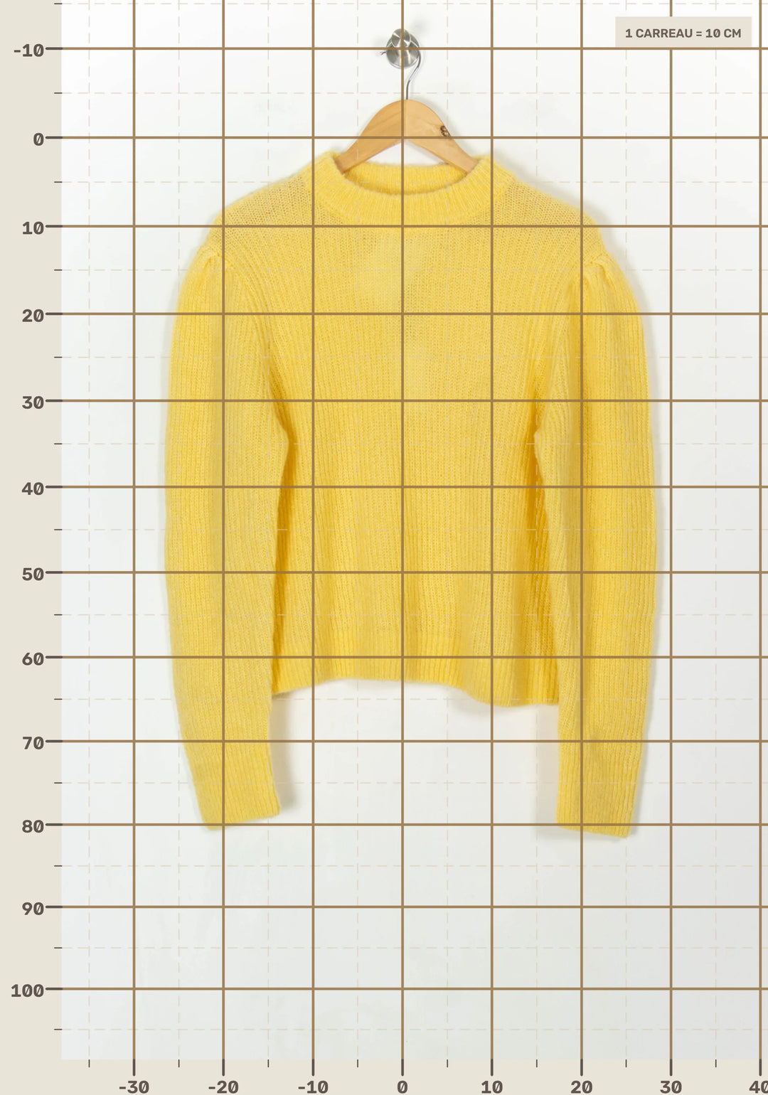 Pull Jaune - Taille XL/42 de la marque Petite Mendigote | PARAD119642 - Vendu par Paradigme - Image 4