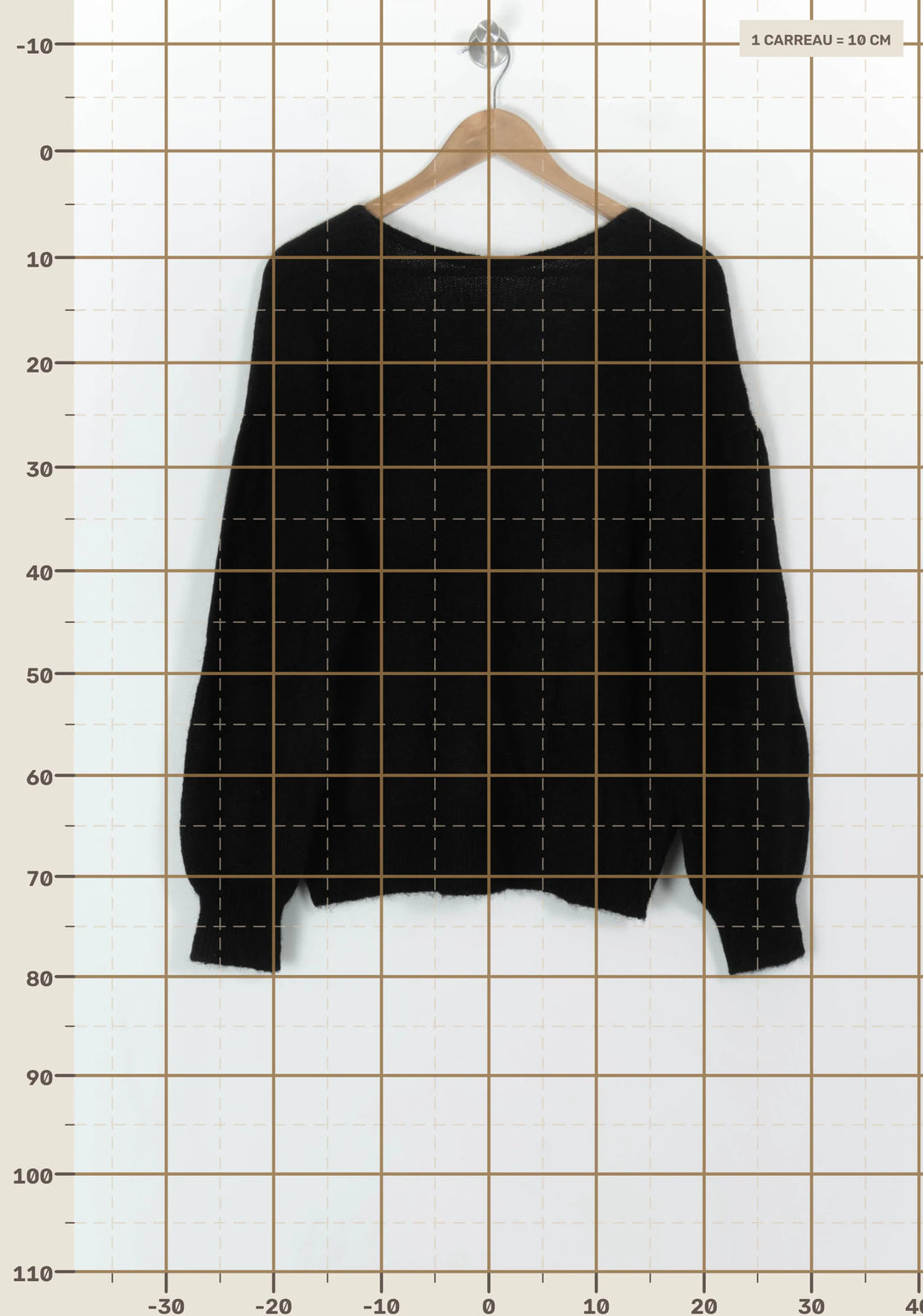 Pull Noir - Taille XL/42 de la marque Petite Mendigote | PARAD119643 - Vendu par Paradigme - Image 4