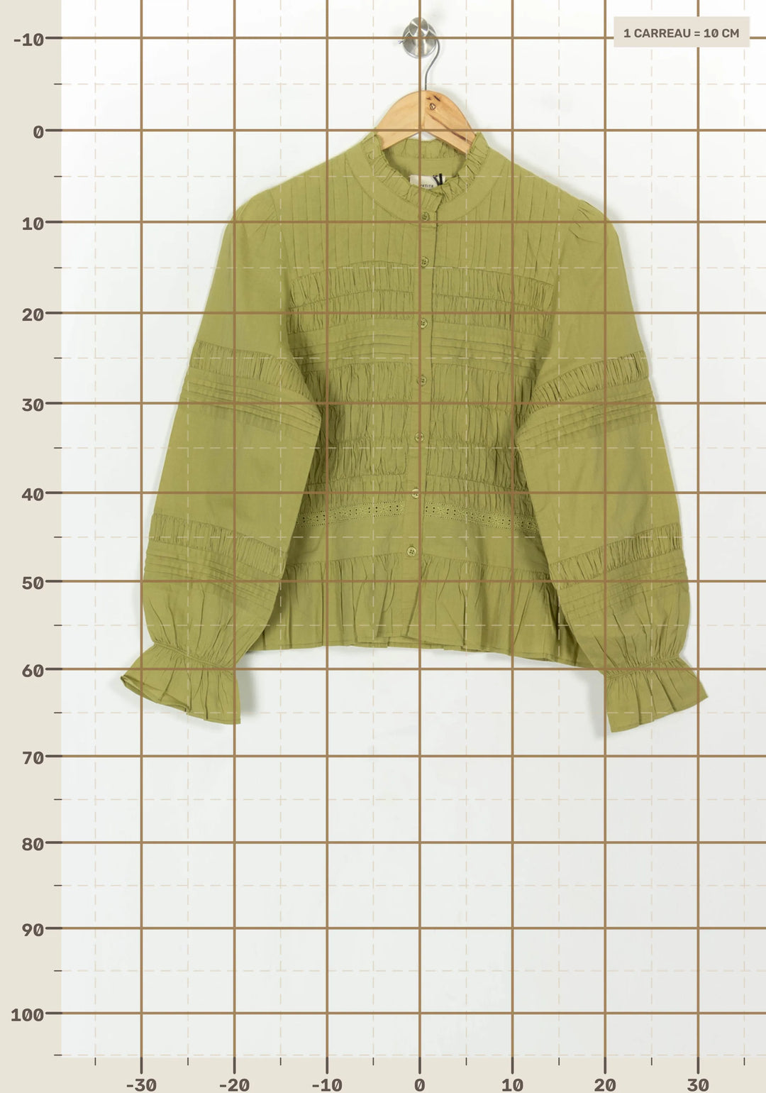 Blouse Verte - Taille L/40 de la marque Petite Mendigote | PARAD119644 - Vendu par Paradigme - Image 4