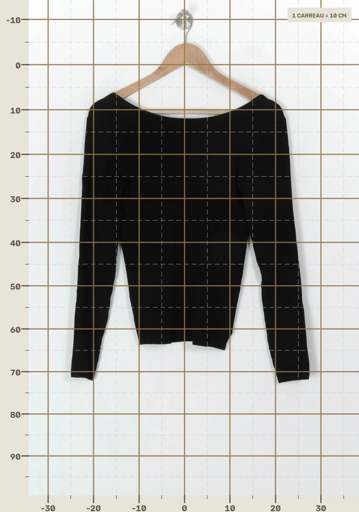 Pull Noir - Taille L/40 de la marque Petite Mendigote | PARAD119648 - Vendu par Paradigme - Image 4