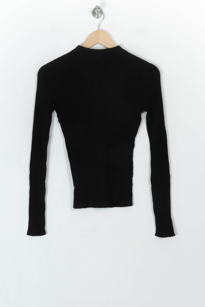 Polo Noir - Taille S/36 de la marque Petite Mendigote | PARAD119650 - Vendu par Paradigme - Image 5