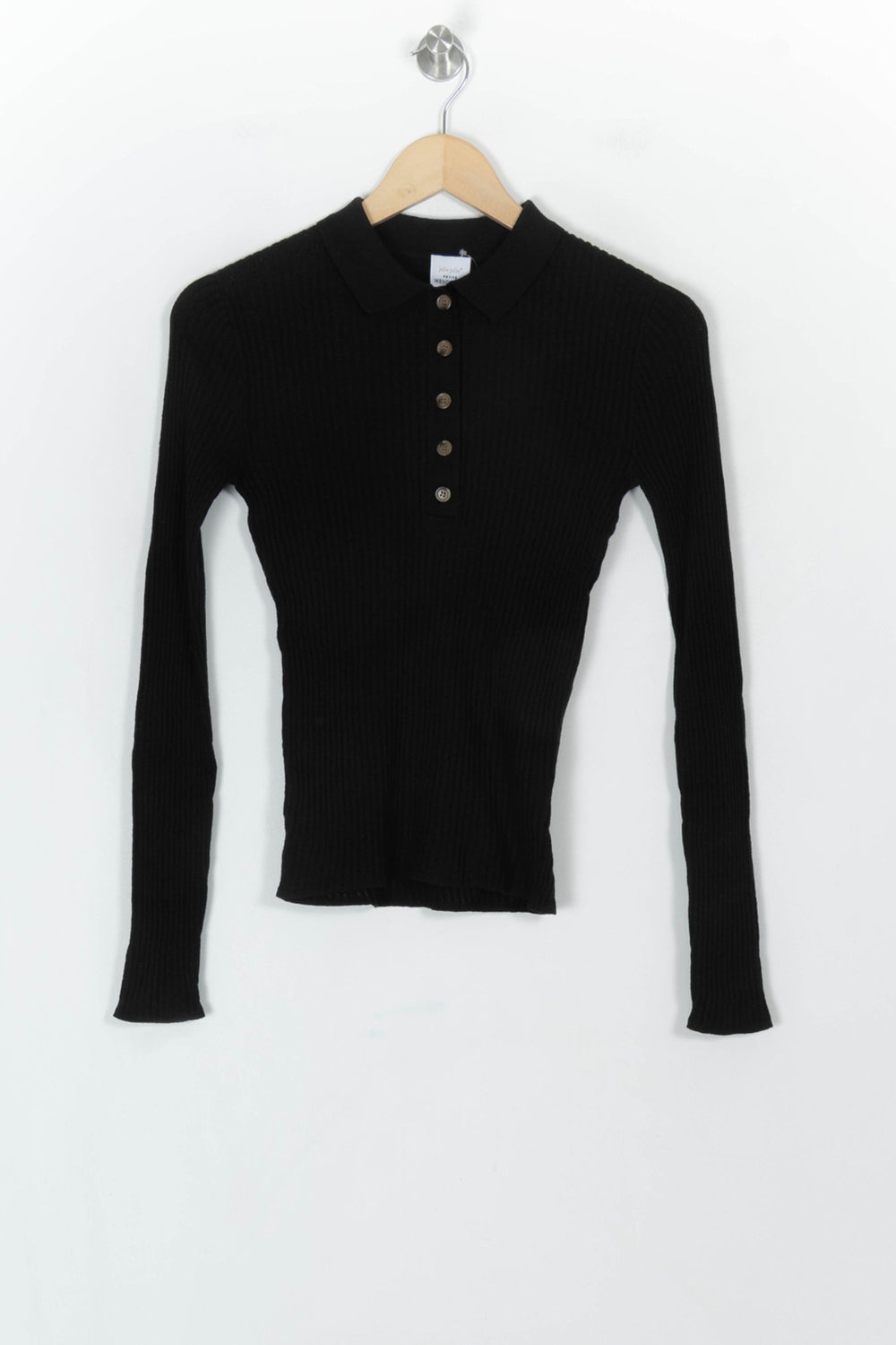 Polo Noir - Taille S/36 de la marque Petite Mendigote | PARAD119650 - Vendu par Paradigme - Image 2