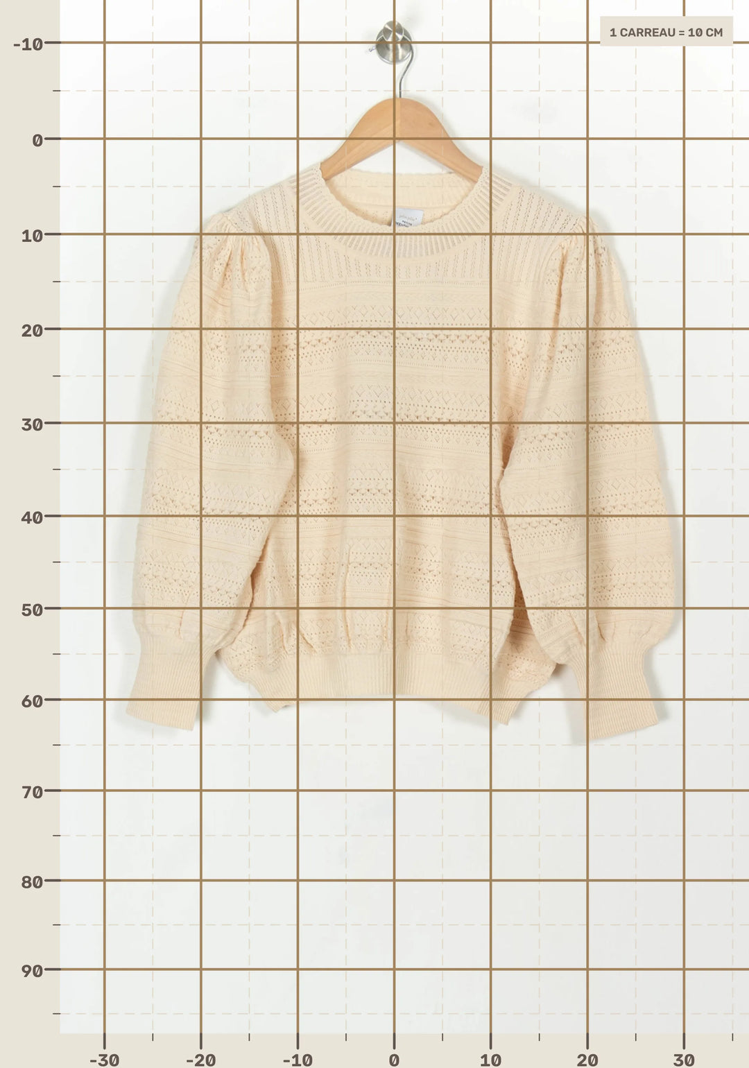 Pull Beige - Taille XL/42 de la marque Petite Mendigote | PARAD119651 - Vendu par Paradigme - Image 4