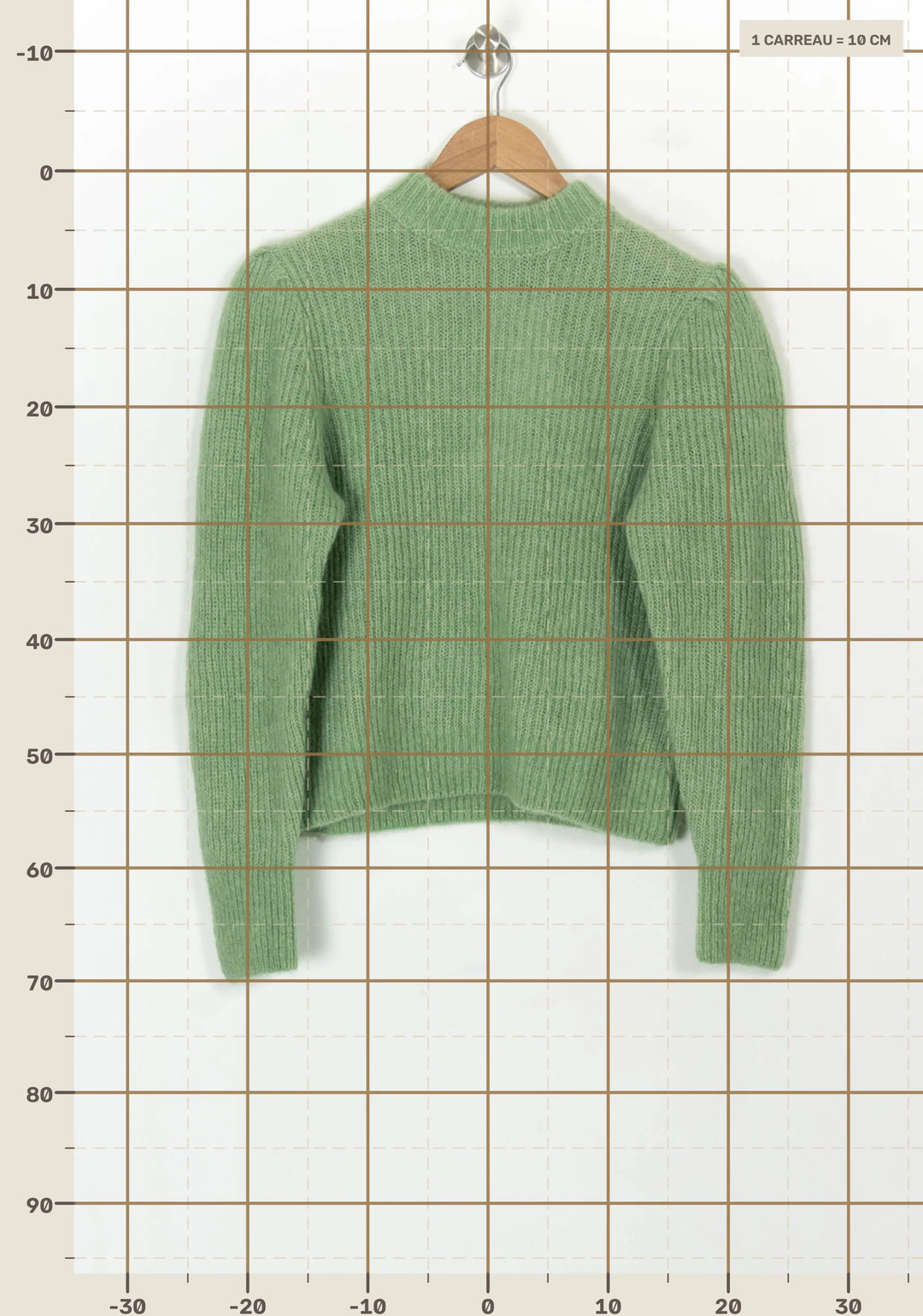 Pull Vert - Taille XS/34 de la marque Petite Mendigote | PARAD119652 - Vendu par Paradigme - Image 4