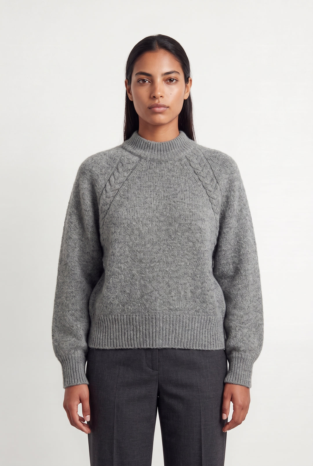 Pull À Col Rond Gris - Taille L/40 de la marque Petite Mendigote | PARAD119654 - Vendu par Paradigme - Image 1
