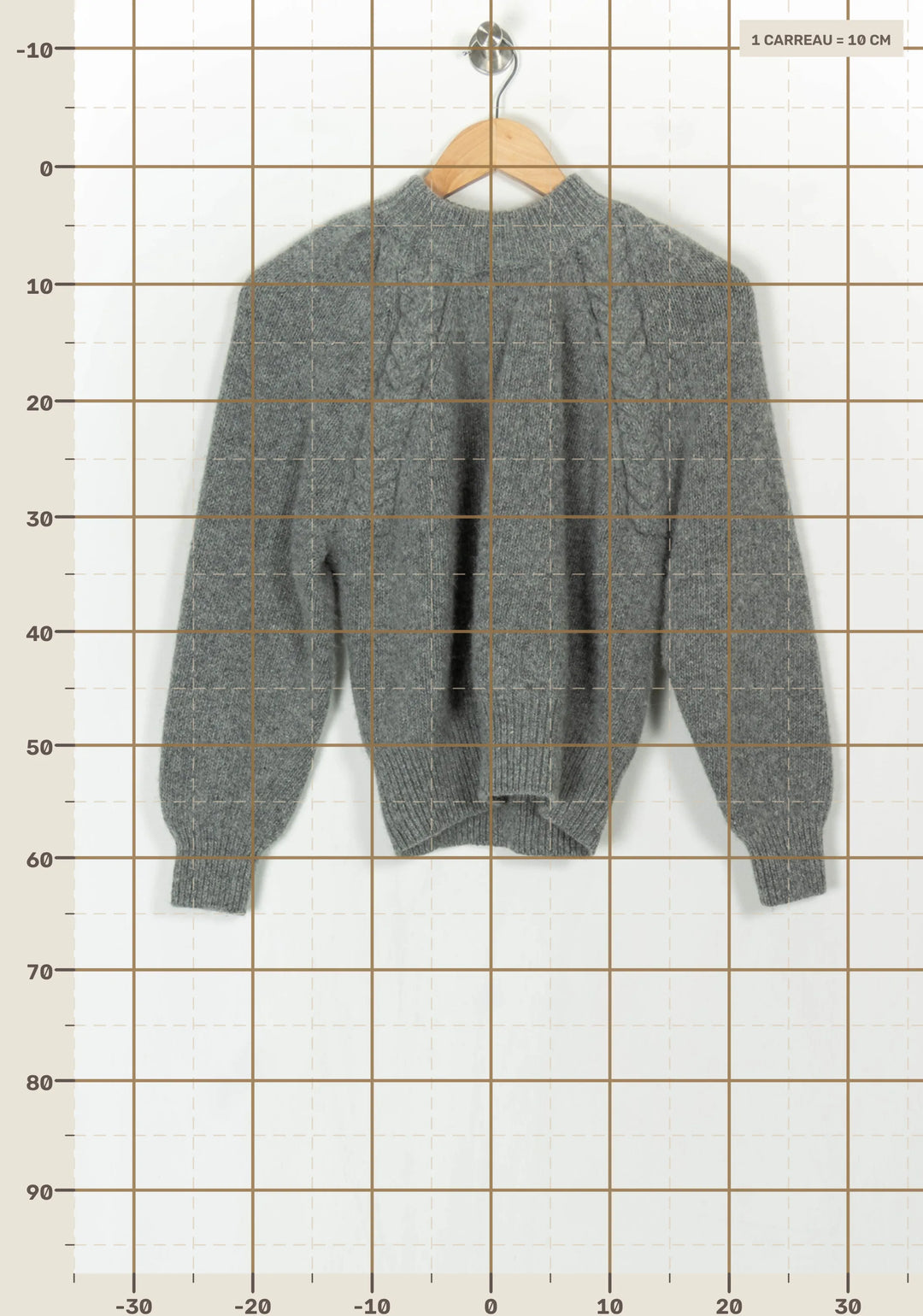 Pull À Col Rond Gris - Taille L/40 de la marque Petite Mendigote | PARAD119654 - Vendu par Paradigme - Image 4