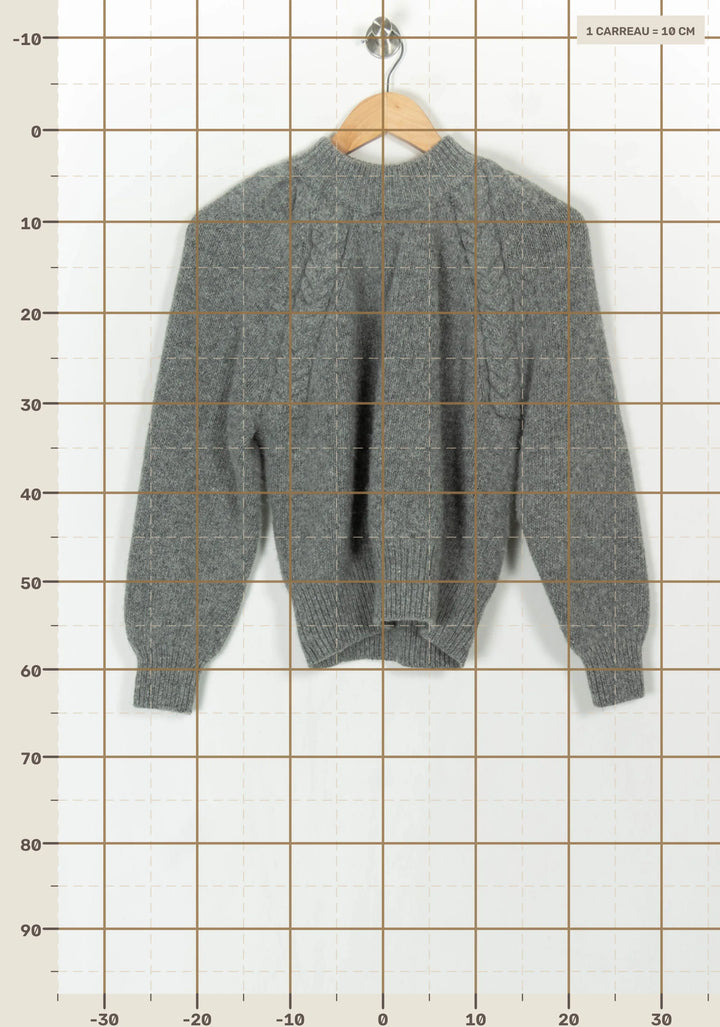Pull À Col Rond Gris - Taille L/40 de la marque Petite Mendigote | PARAD119654 - Vendu par Paradigme - Image 4