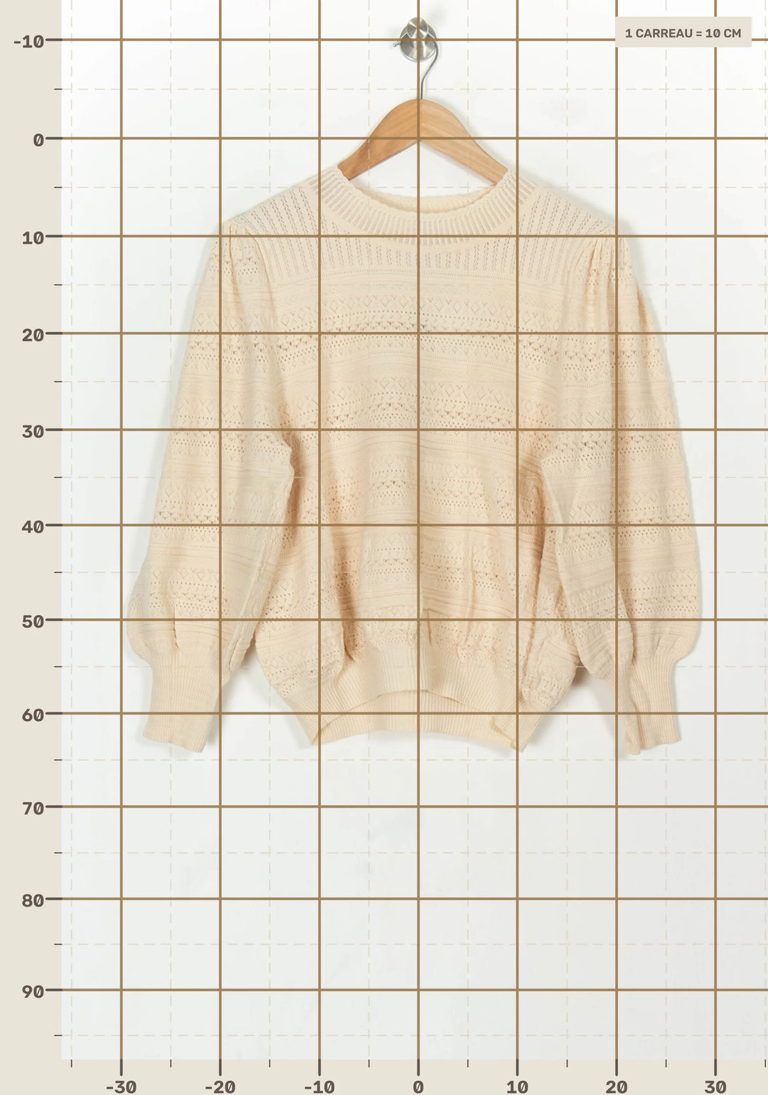 Pull Beige - Taille XL/42 de la marque Petite Mendigote | PARAD119655 - Vendu par Paradigme - Image 4