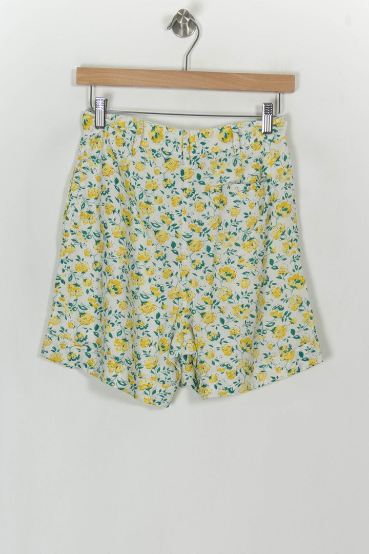 Short Fleuri Blanc et Jaune - Taille XS/34 de la marque Petite Mendigote | PARAD119659 - Vendu par Paradigme - Image 5
