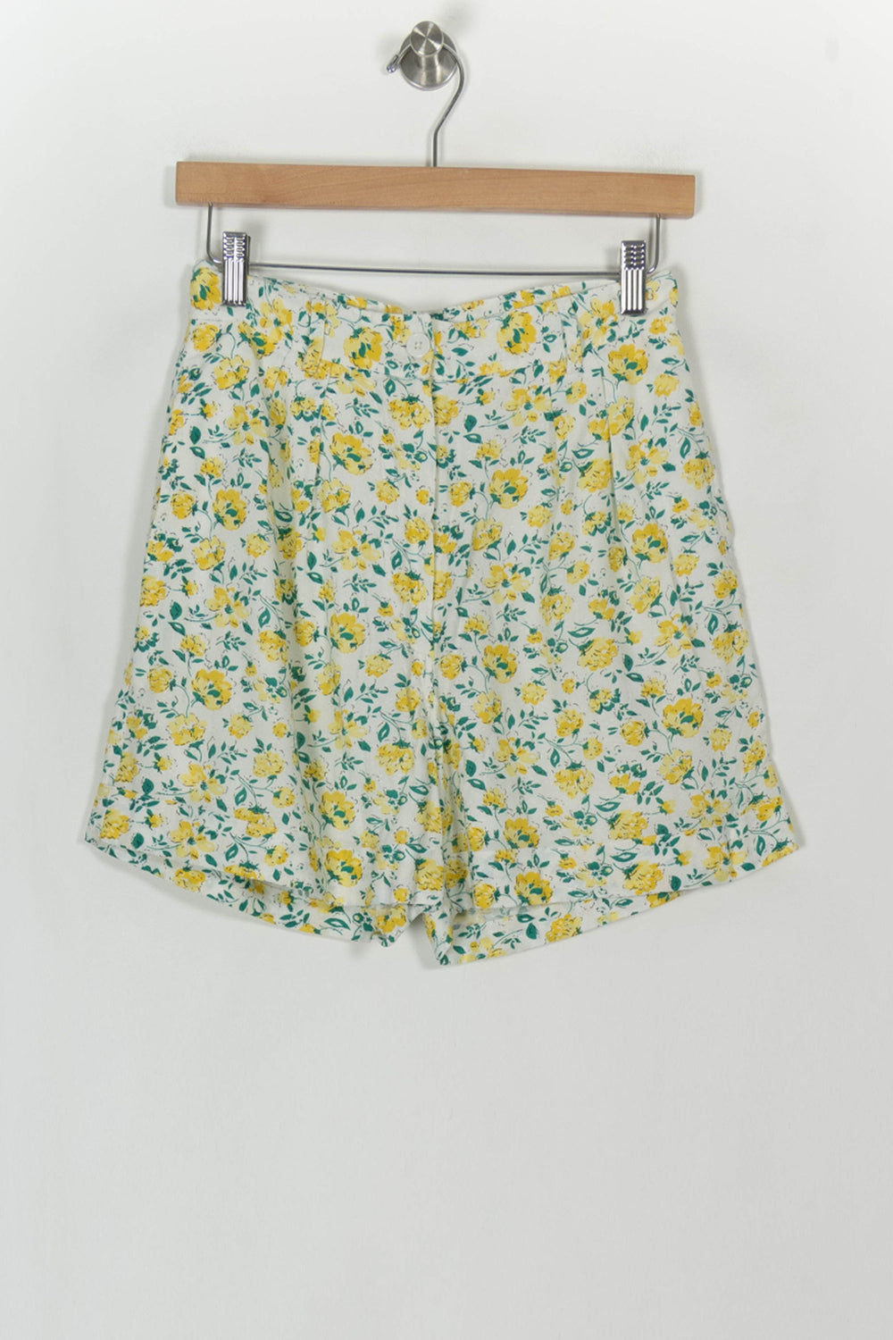 Short Fleuri Blanc et Jaune - Taille XS/34 de la marque Petite Mendigote | PARAD119659 - Vendu par Paradigme - Image 2