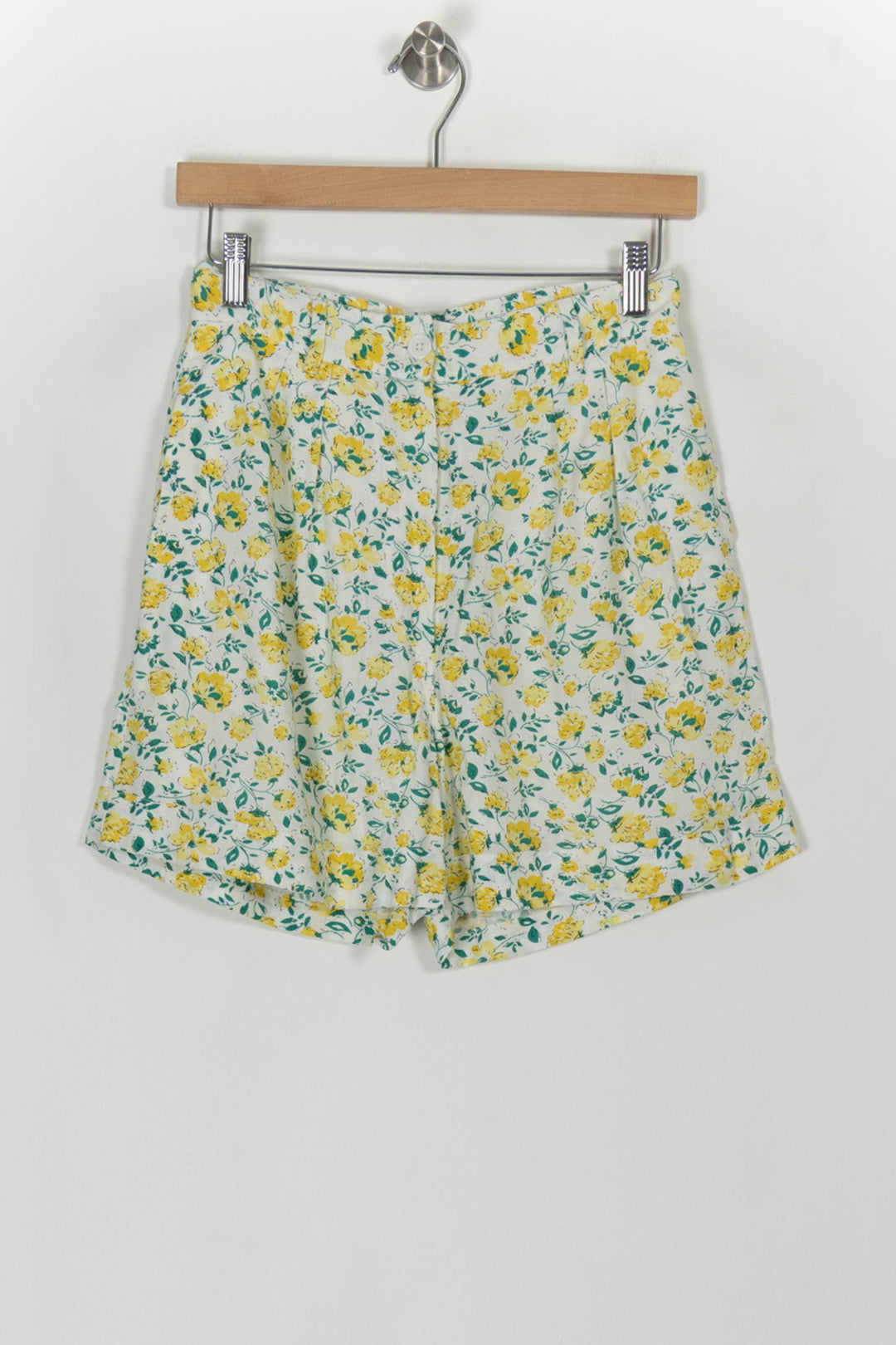 Short Fleuri Blanc et Jaune - Taille XS/34 de la marque Petite Mendigote | PARAD119659 - Vendu par Paradigme - Image 2