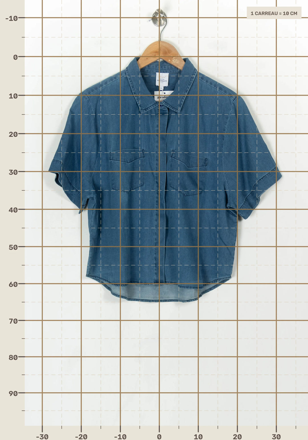 Chemise Bleu - Taille L/40 de la marque Petite Mendigote | PARAD119660 - Vendu par Paradigme - Image 4