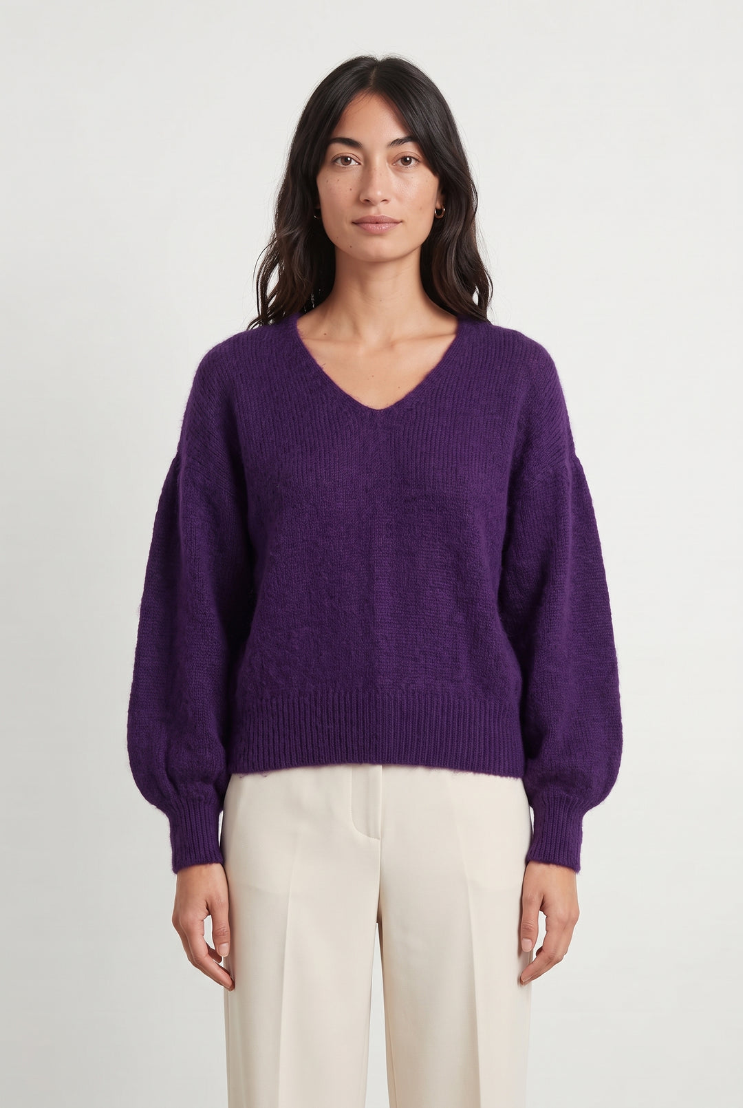 Pull Violet - Taille XS/34 de la marque Petite Mendigote | PARAD119661 - Vendu par Paradigme - Image 1