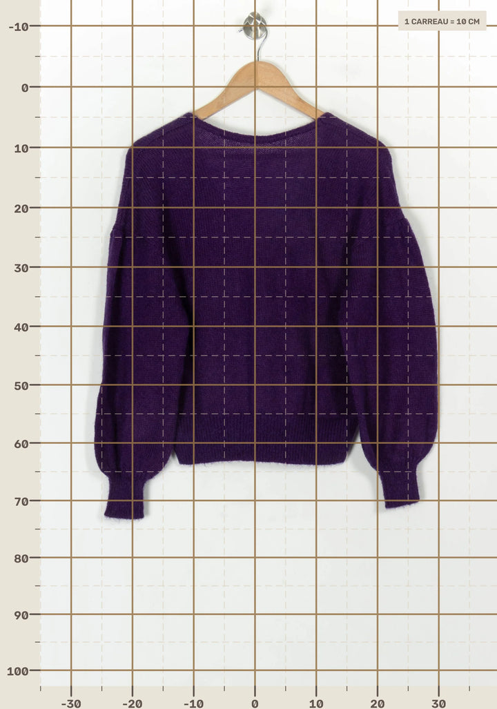 Pull Violet - Taille XS/34 de la marque Petite Mendigote | PARAD119661 - Vendu par Paradigme - Image 4