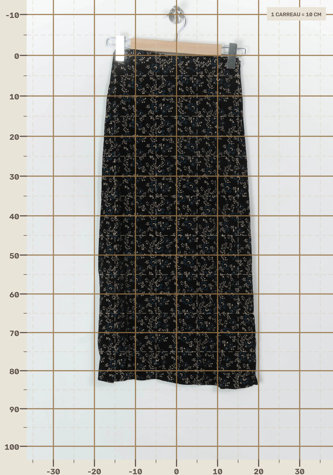 Jupe Longue Noire et Blanche - Taille XS/34 de la marque Petite Mendigote | PARAD119663 - Vendu par Paradigme - Image 4
