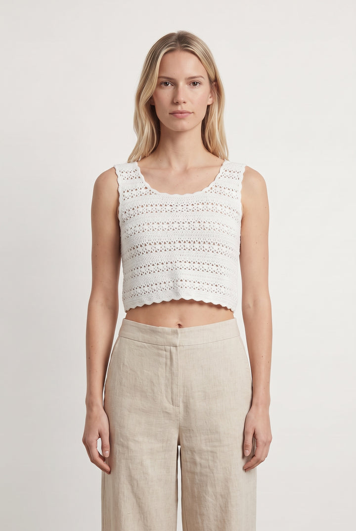 Top Blanc - Taille M/38 de la marque Petite Mendigote | PARAD119665 - Vendu par Paradigme - Image 1