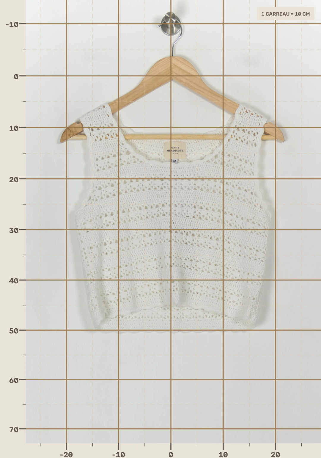Top Blanc - Taille M/38 de la marque Petite Mendigote | PARAD119665 - Vendu par Paradigme - Image 4