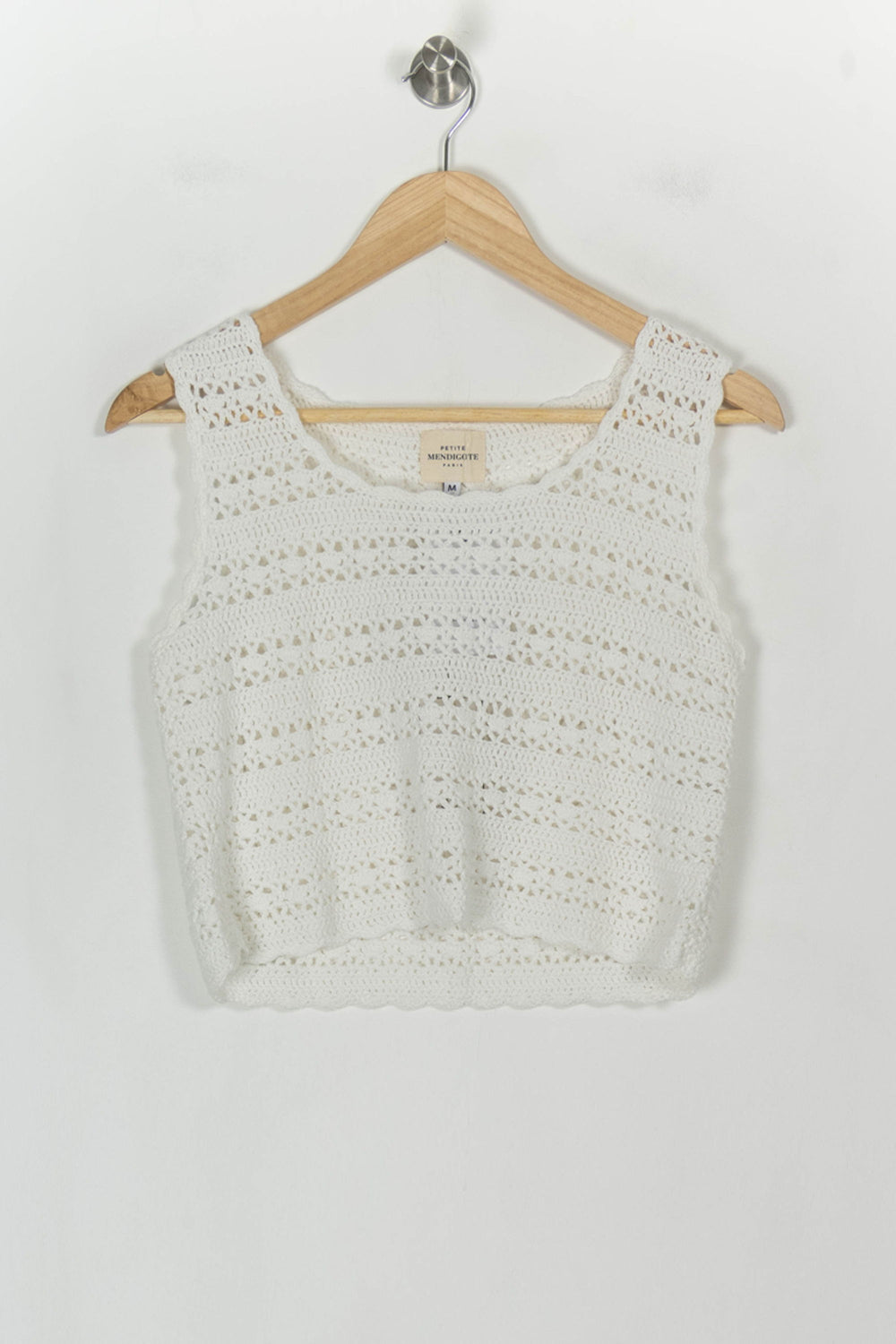 Top Blanc - Taille M/38 de la marque Petite Mendigote | PARAD119665 - Vendu par Paradigme - Image 2