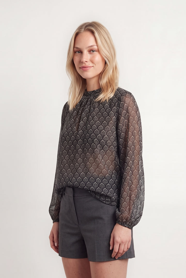 Blouse Noire et Blanche - Taille L/40 de la marque Petite Mendigote | PARAD119666 - Vendu par Paradigme - Image 1