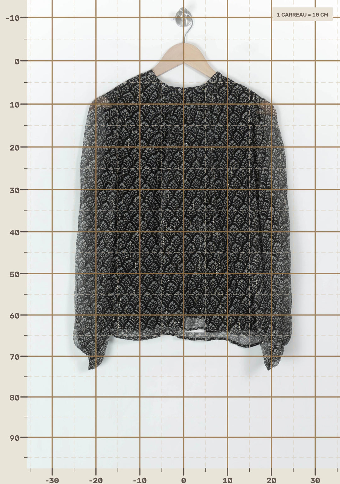 Blouse Noire et Blanche - Taille L/40 de la marque Petite Mendigote | PARAD119666 - Vendu par Paradigme - Image 4