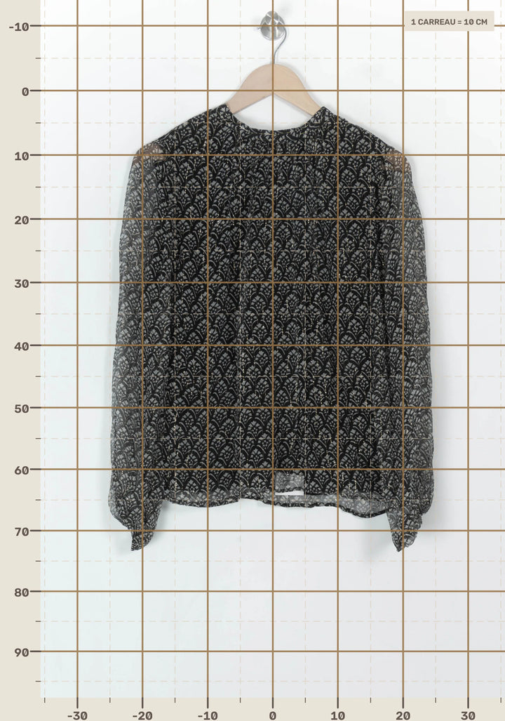 Blouse Noire et Blanche - Taille L/40 de la marque Petite Mendigote | PARAD119666 - Vendu par Paradigme - Image 4