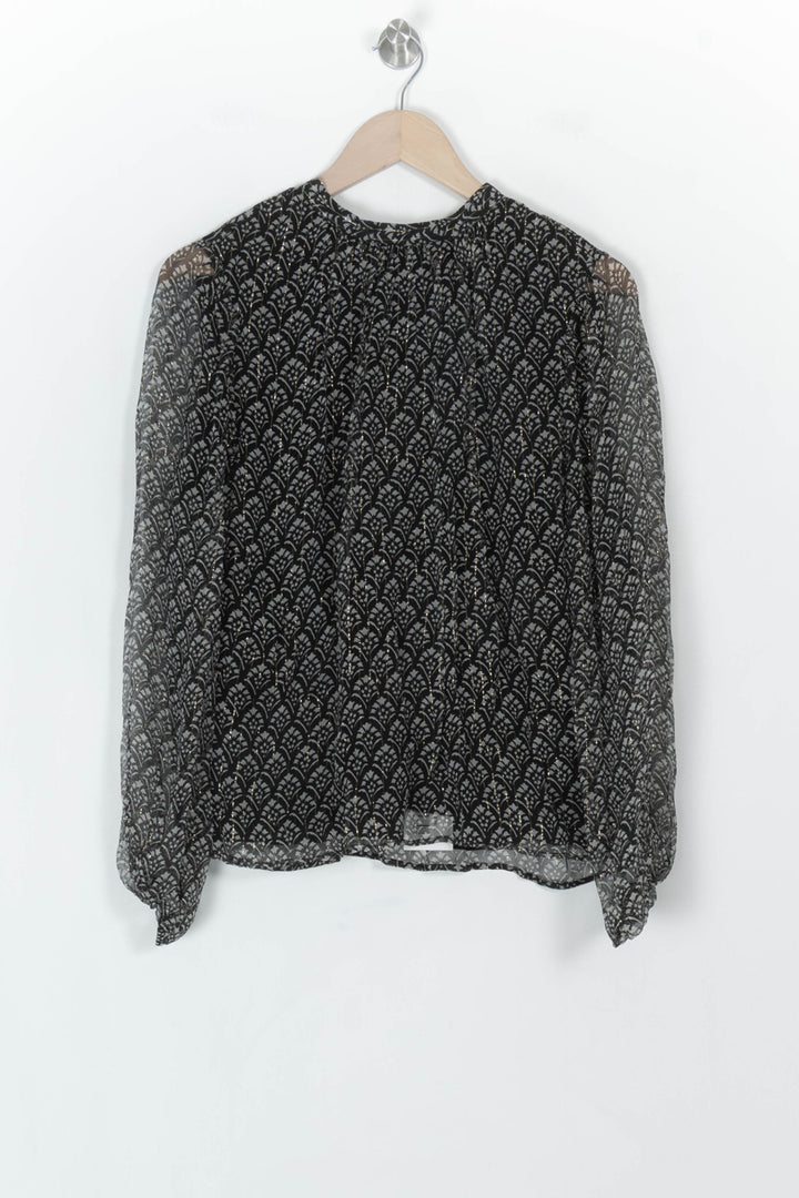 Blouse Noire et Blanche - Taille L/40 de la marque Petite Mendigote | PARAD119666 - Vendu par Paradigme - Image 2