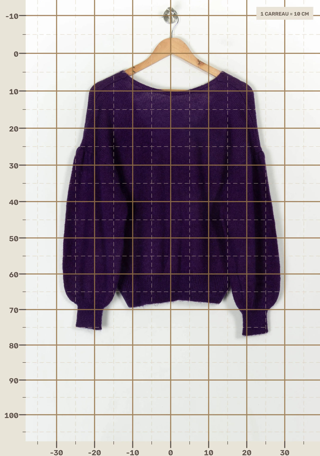 Pull Violet - Taille L/40 de la marque Petite Mendigote | PARAD119667 - Vendu par Paradigme - Image 4